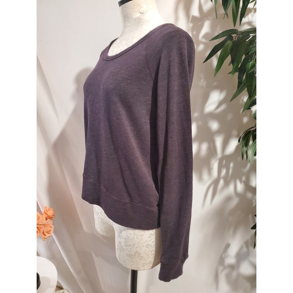 Standard James Perse Scoop Neck Raglan Long Sleeve Pullover Top Womens 1 US S - Picture 4 of 9